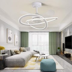 Plafoniera da Soffitto LED 129W Ventilatore Integrato Lampada da Soffitto IP20