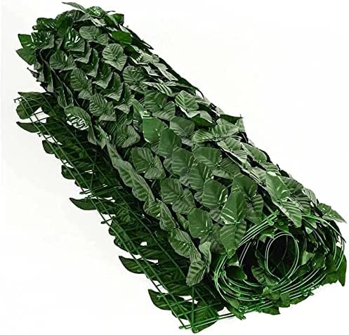 Siepe Artificiale Sintetica Finta Rotolo di Edera Foglie 1x3 da Balcone Giardino