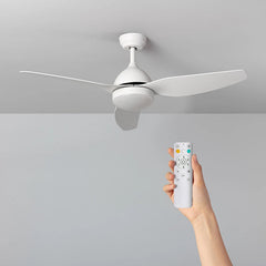Ventilatore Led A Soffitto Ventilatore Plafoniera Luce Dimmerabile 3000k-6500k