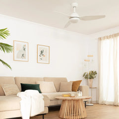 Ventilatore Led A Soffitto Ventilatore Plafoniera Luce Dimmerabile 3000k-6500k