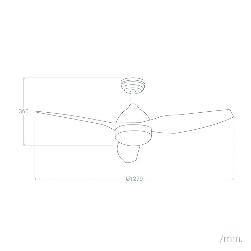 Ventilatore Led A Soffitto Ventilatore Plafoniera Luce Dimmerabile 3000k-6500k