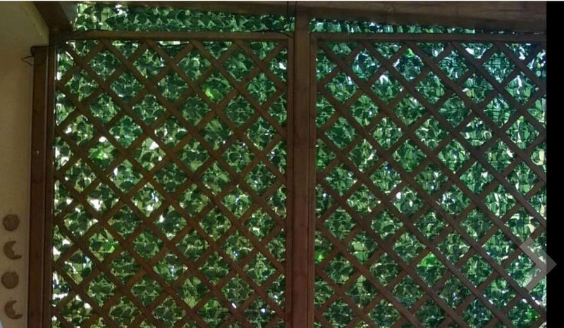 Siepe Artificiale Sintetica Finta Rotolo di Edera Foglie 1x3 da Balcone Giardino