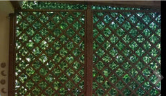Siepe Artificiale Sintetica Finta Rotolo di Edera Foglie 1x3 da Balcone Giardino