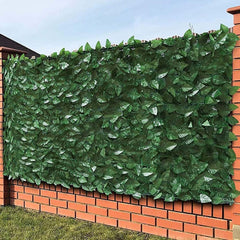 Siepe Artificiale Sintetica Finta Rotolo di Edera Foglie 1x3 da Balcone Giardino