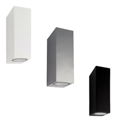 Applique Lampada A Parete Da Per Esterno Muro Doppia Luce Led Gu10 Ip65 Terrazzo