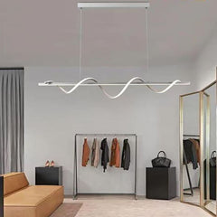 Lampadario A Spirale Bianca 36w Moderna A Led
