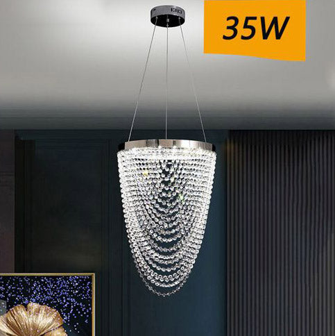 Lampadario da Soffitto con Cristallo Luce Lampada Pendente