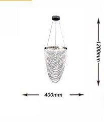 Lampadario da Soffitto con Cristallo Luce Lampada Pendente