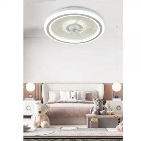 Ventilatore da Soffitto Plafoniera 3-Stufen Telecomando LED Regolatore Cct