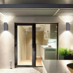 Applique Lampada da Muro Parete LED con doppia emissione GU10 per esterno IP65