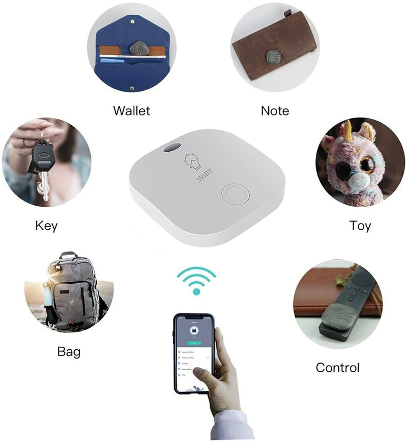Localizzatore Smart Bluetooth 4.0 Slim cerca oggetti smarriti Alexa Google