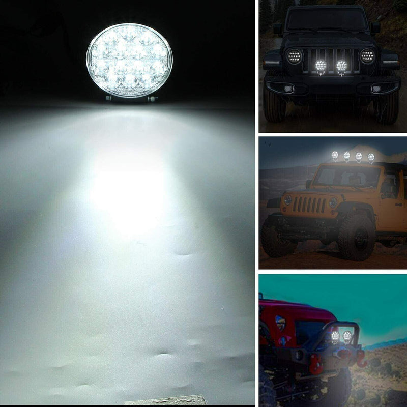 Faro Luce Di Profondità 9/14 Led Supplementare Da Lavoro Barca Suv Auto 27w 18w
