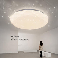 Plafoniera da soffitto LED effetto stellato 36W Lampada design tondo IP20