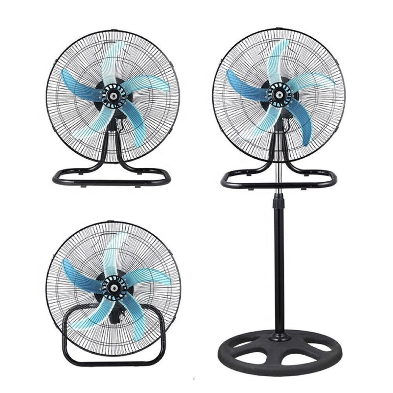 Ventilatore 3 in 1 a piantana parete tavolo terra 5 pale 3 velocità 75W