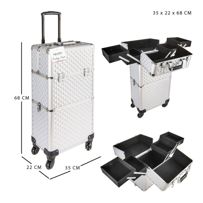 Valigetta Trolley Make Up Beauty Case Porta Trucco Nail Art Valigia