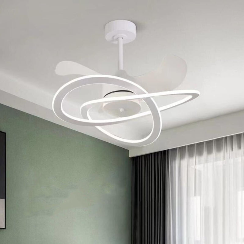 Plafoniera da Soffitto LED 129W Ventilatore Integrato Lampada da Soffitto IP20
