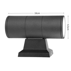 Applique Lampada da Muro Parete LED con doppia emissione GU10 per esterno IP65