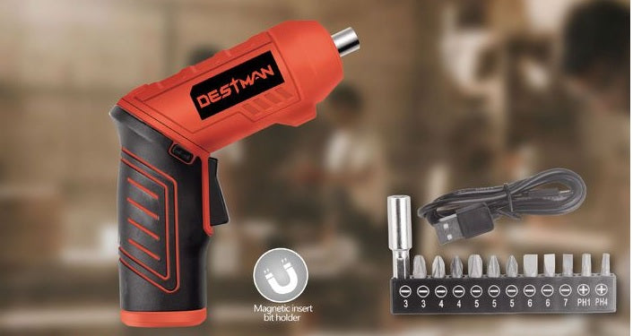 Cacciavite Avvitatore a Batteria Ricaricabile Usb 4 V