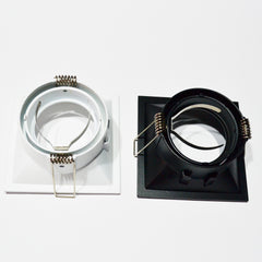 Porta Faretto Universo P14-Gu10-B Quadrato - INmille