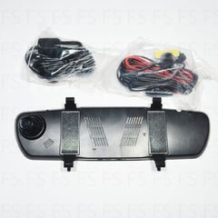 Specchietto Retrovisore Con 2 Telecamere - Dash Cam Dvr Full Hd - Retromarcia - INmille