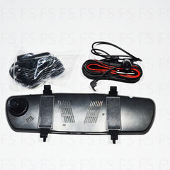 Specchietto Retrovisore Con 2 Telecamere - Dash Cam Dvr Full Hd - Retromarcia - INmille