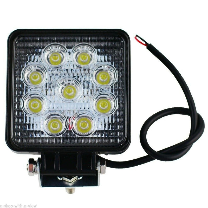 Faretto  9 Led Auto Flood 27W 12V Luce Fredda 6000K 60° - INmille