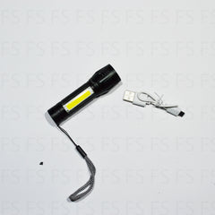 Torcia Ricaricabile Led Mini Con Custodia 4 Modalità Led Light Ricarica Usb - INmille