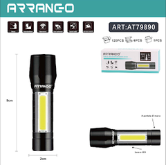 Torcia Ricaricabile Led Mini Con Custodia 4 Modalità Led Light Ricarica Usb - INmille