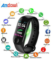 Smart Band M3 Sport Bracelet Display Oled Contapassi Cardiofrequenzimetro - INmille
