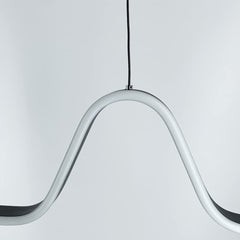 Lampadario A Sospensione Soffitto Sospeso Led 46w Moderno Nero Soggiorno Cucina
