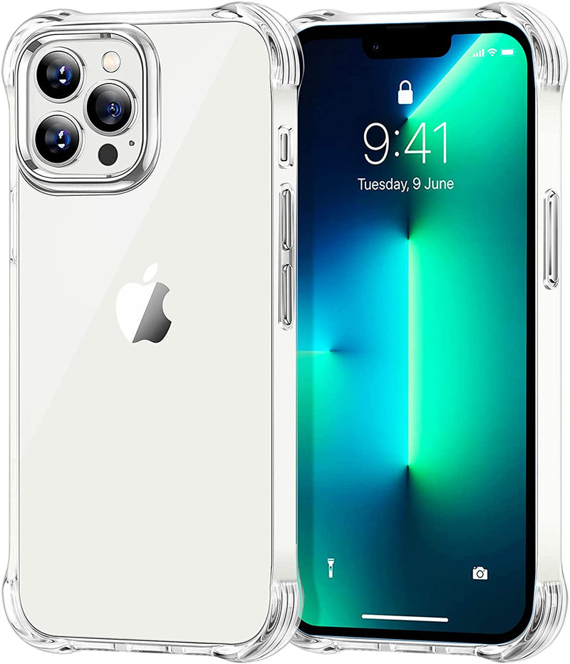 Custodia Cover Per Iphone 13 Pro Max Trasparente Con Bordi Rinforzati - INmille