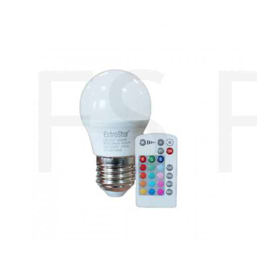 Lampadina Led Rgb Con Telecomando E27 G45Rgb-W