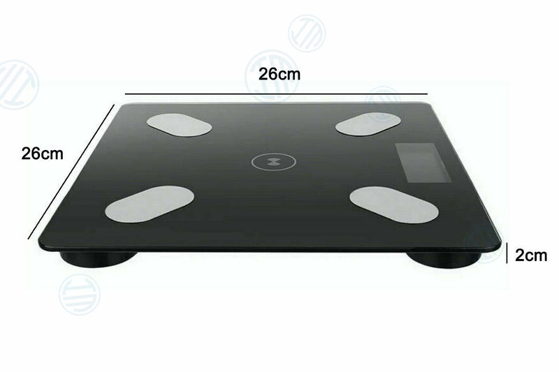Bilancia Pesapersone Smart Digitale Bluetooth Elettronica Vetro Temperato