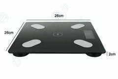 Bilancia Pesapersone Smart Digitale Bluetooth Elettronica Vetro Temperato