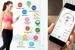 Bilancia Pesapersone Smart Digitale Bluetooth Elettronica Vetro Temperato
