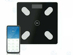 Bilancia Pesapersone Smart Digitale Bluetooth Elettronica Vetro Temperato
