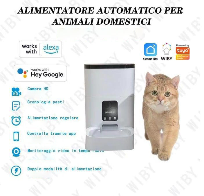 Distributore Cibo Gatti e Cani 6L 2.4G WIFI