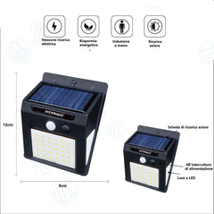 Lampada Solare Led Esterno Con Sensore Di Movimento