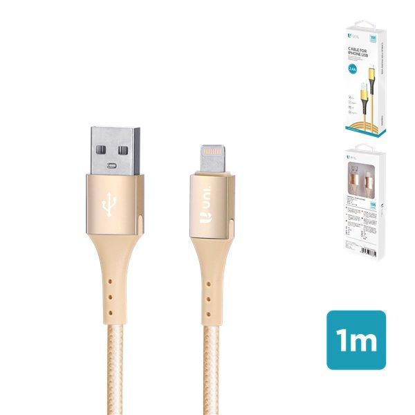Cavo Lightning Iphone 1 M Nylon E Alluminio