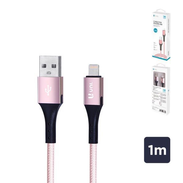 Cavo Lightning Iphone 1 M Nylon E Alluminio