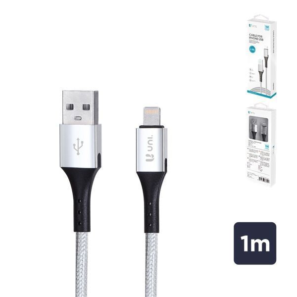 Cavo Lightning Iphone 1 M Nylon E Alluminio
