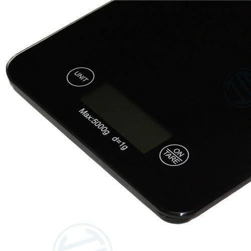 Bilancia Cucina Digitale Lcd In Vetro Da 1g A 5kg Tara