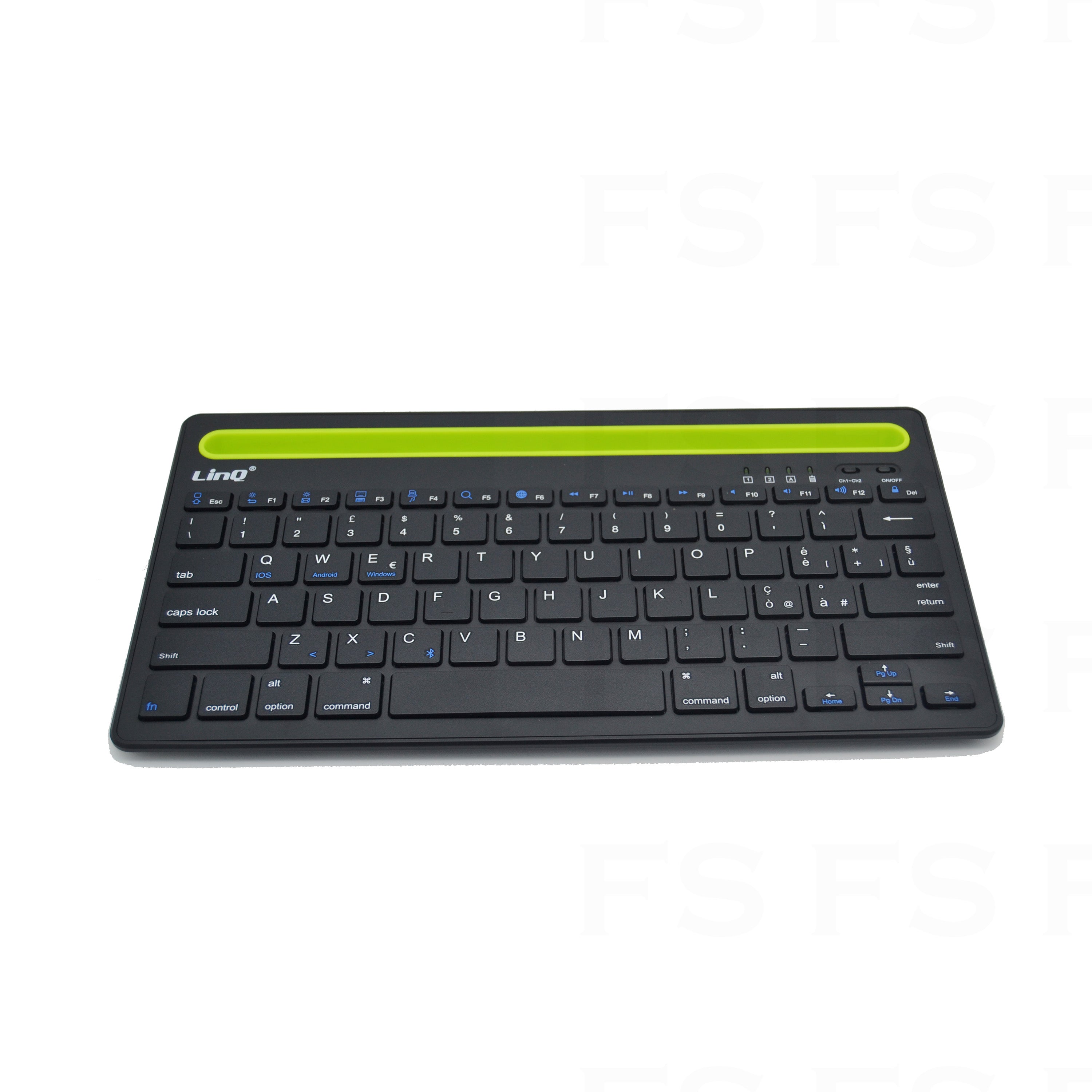 Mini Tastiera Bluetooth Doppio Canale Con Base Per Tablet