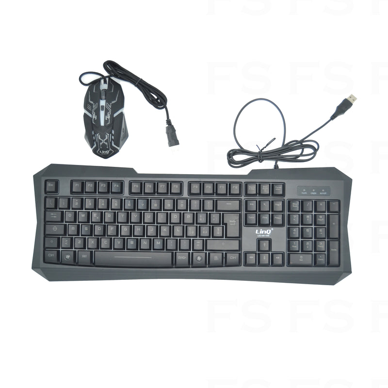 Kit Gaming Tastiera + Mouse Retroilluminati Rgb Con Cavo Usb - INmille