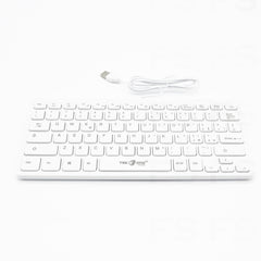 Mini Tastiera Usb Con Filo Slim Bianco - INmille