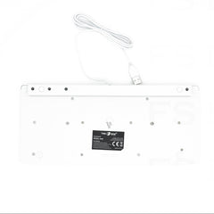 Mini Tastiera Usb Con Filo Slim Bianco - INmille