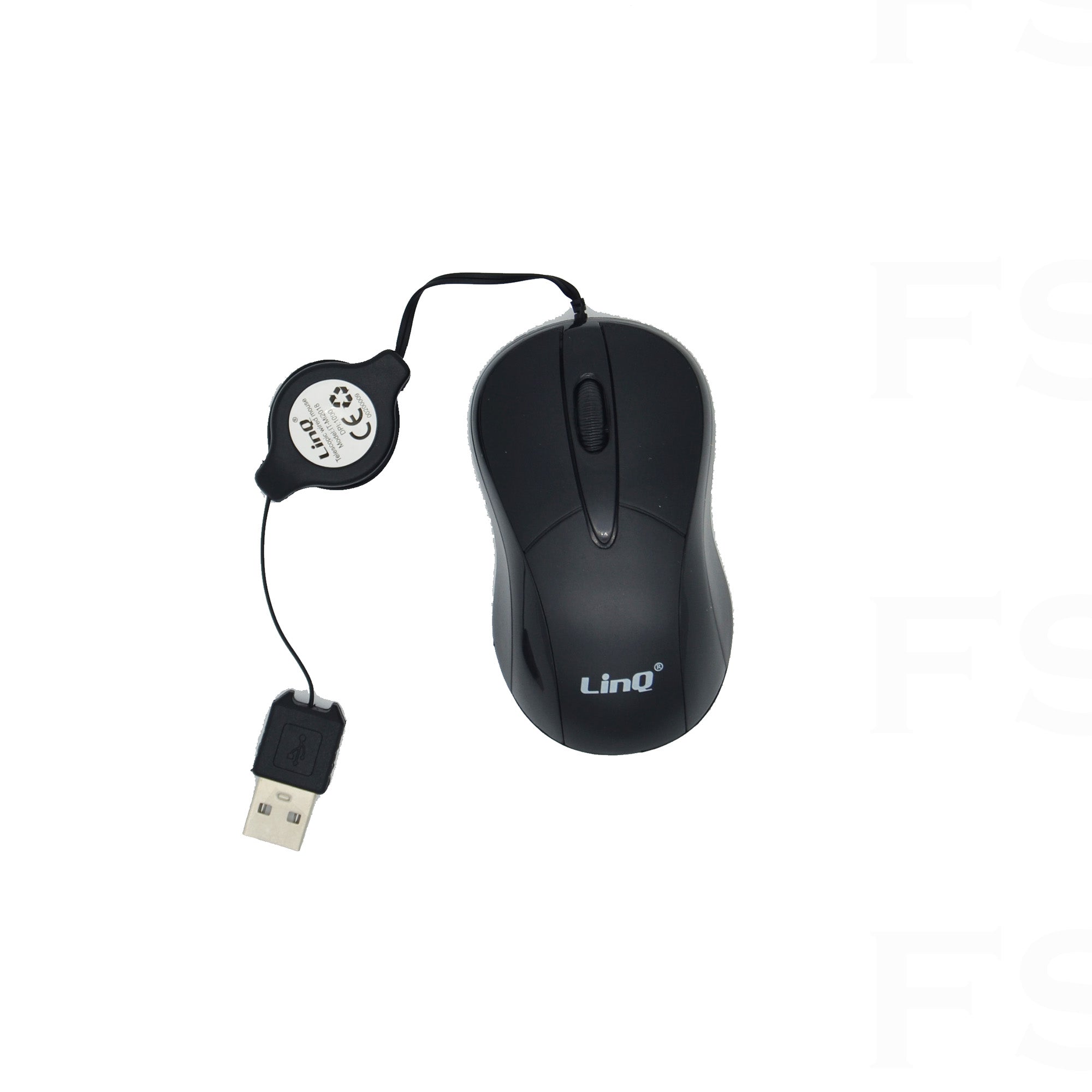 Mouse Ottico Usb Con Filo Ergonomico 1200Dpi Linq T3 Colorato