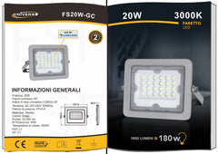 Faretto Proiettore Led 20W Ip65