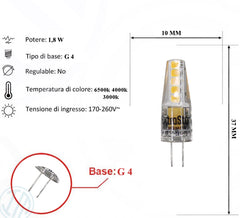 Lampadina Led 1,8W G 4