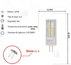 Lampadina Led 3,5W G4